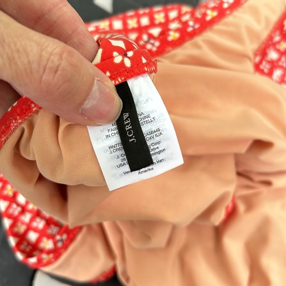 J CREW 16 Sunset Geo Print Scoop-Back One-Piece Swim Bathing Suit Lined - Picture 8 of 8